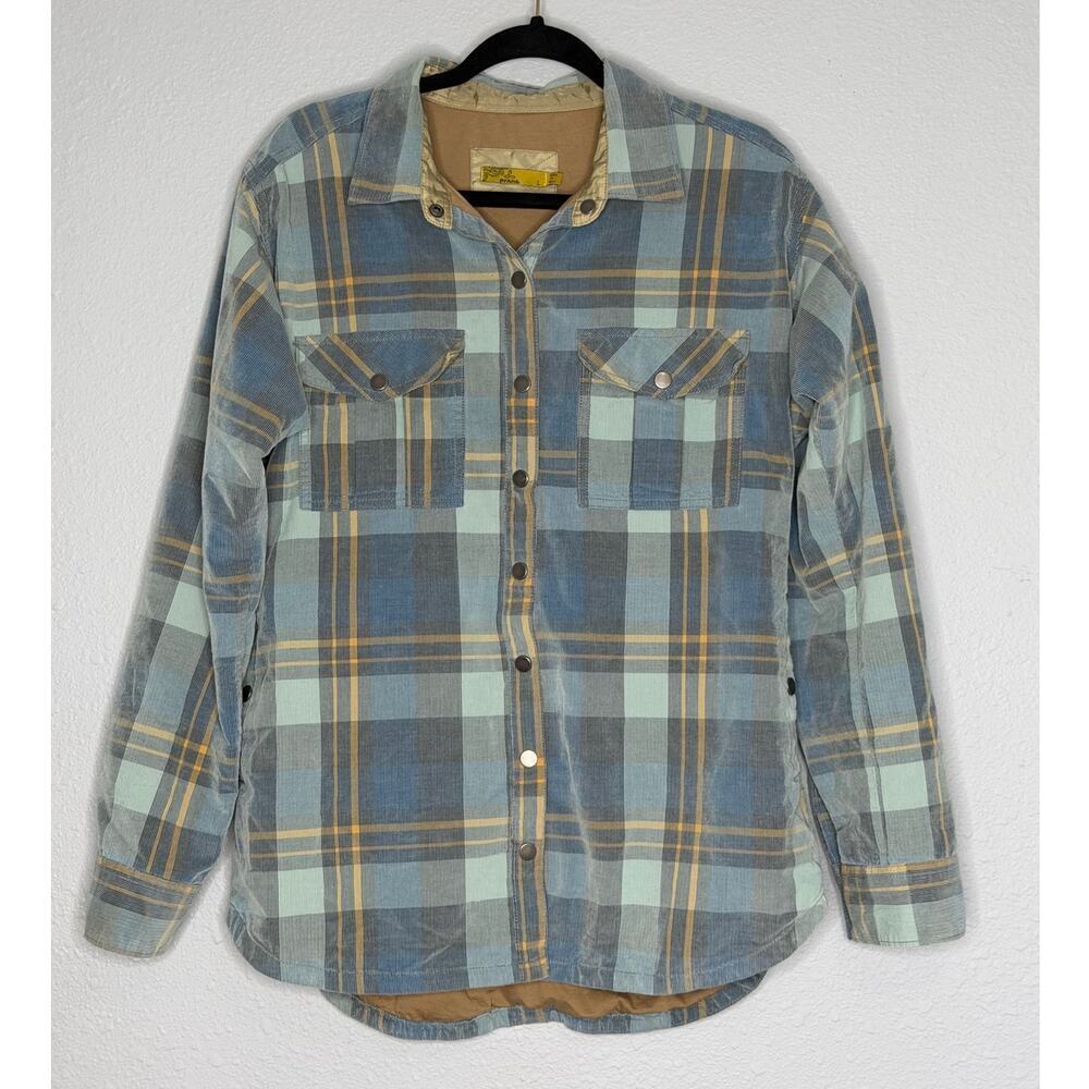 Prana Women’s Blue And Yellow Plaid Jacket / Size-Large